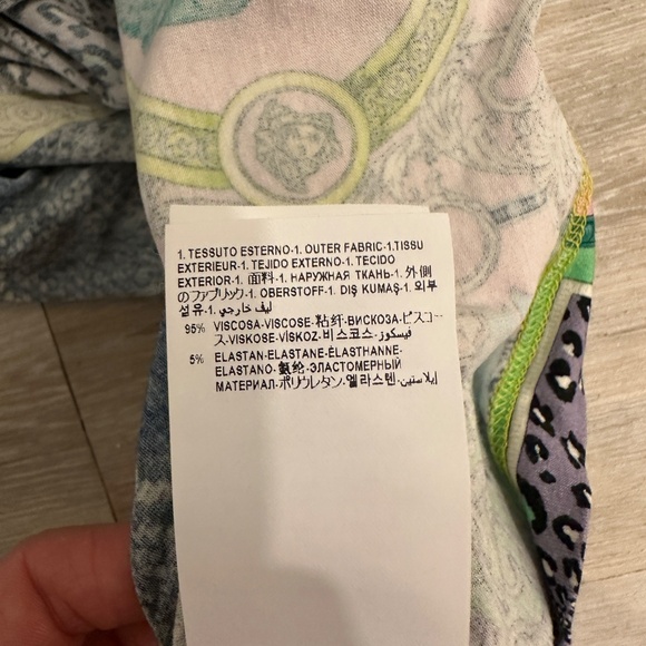 Versace Patterned T-shirt, Small - Picture 5 of 7